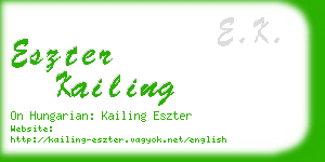 eszter kailing business card